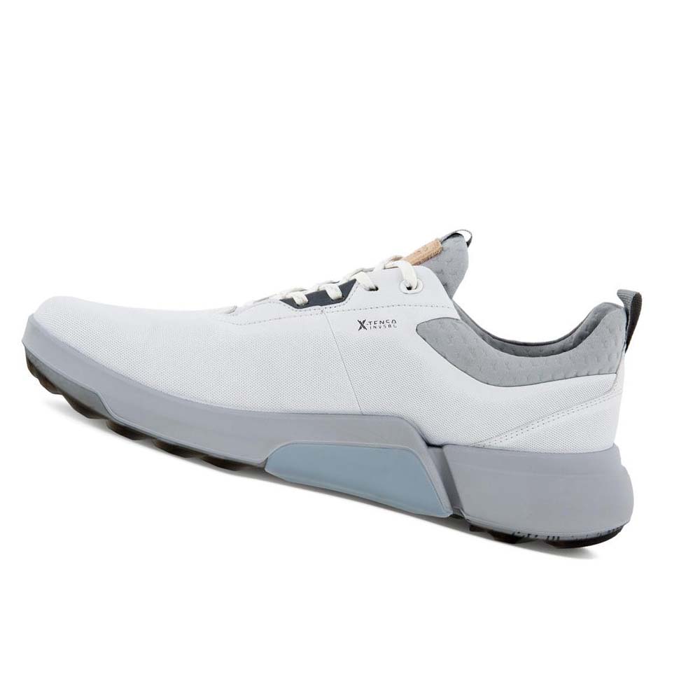 Men's Ecco Biom H4 Golf Shoes White | USA 542JPQ